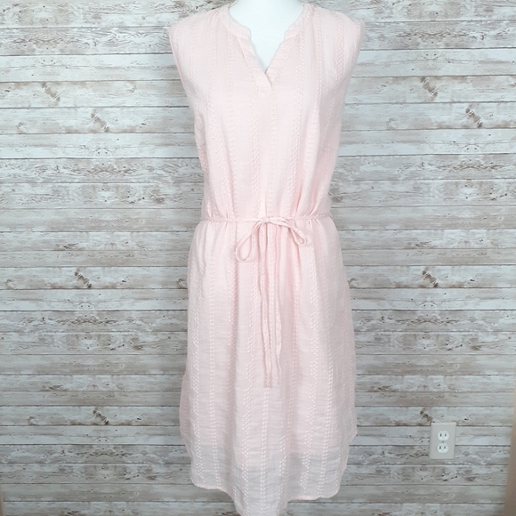Style & Co Sleeveless Dress Tie Waist Pink 551 - Picture 2 of 8